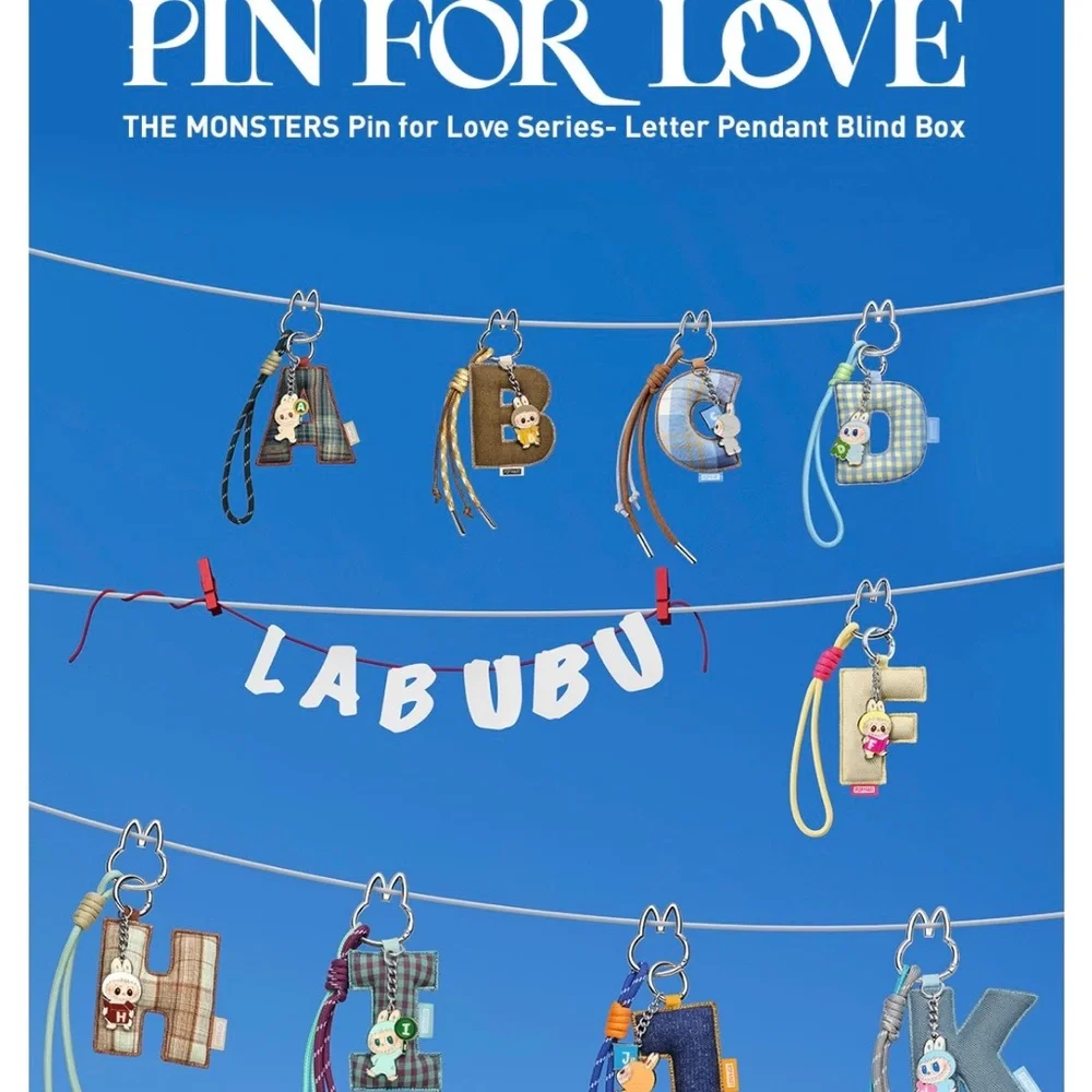 Pin for Love Series Letter Pendant Blind Box